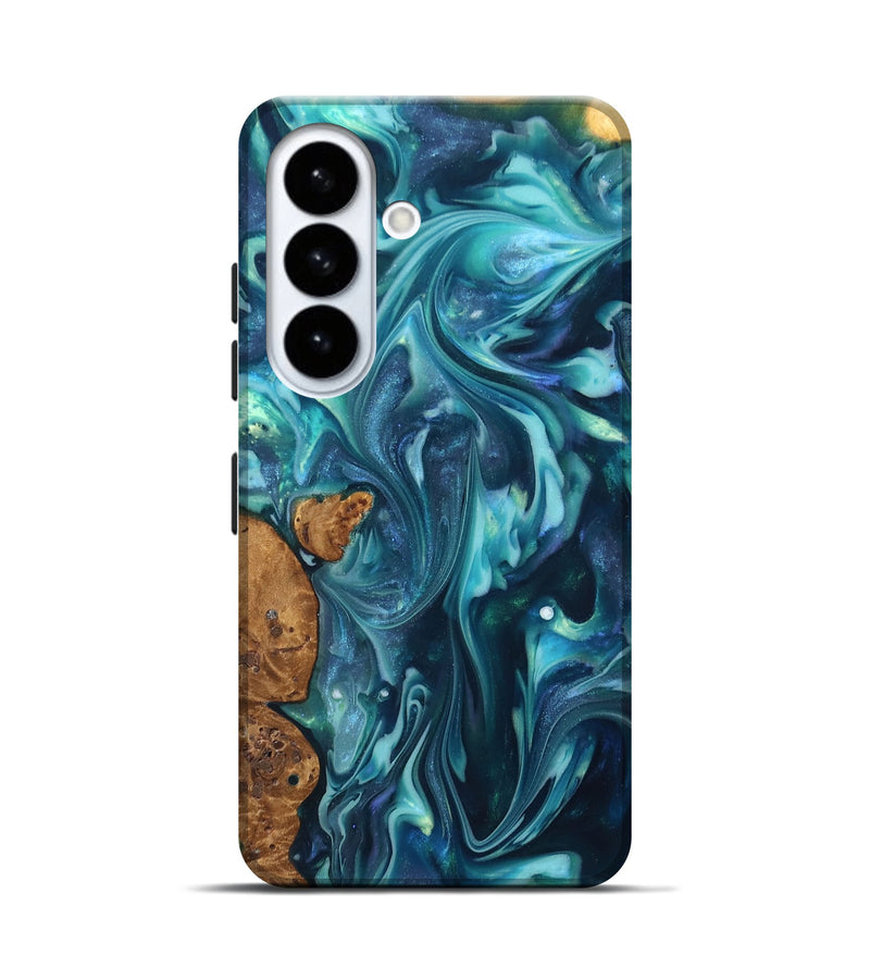 Galaxy S26 ResinArt Live Edge Phone Case - Madisen (Ancient Olive, 819335)