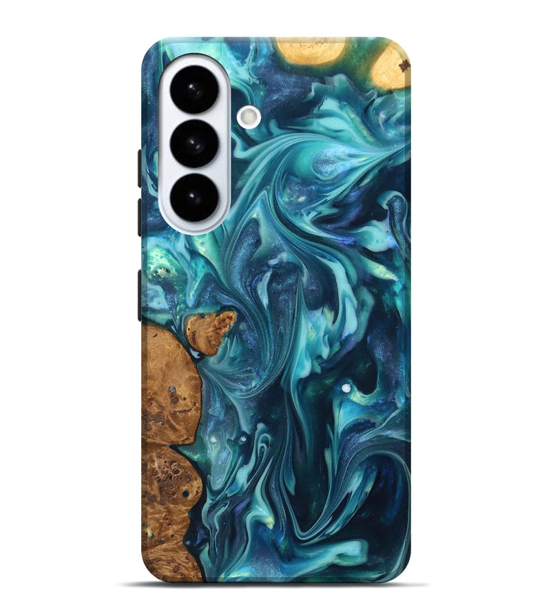 Galaxy S26 Plus ResinArt Live Edge Phone Case - Madisen (Ancient Olive, 819335)