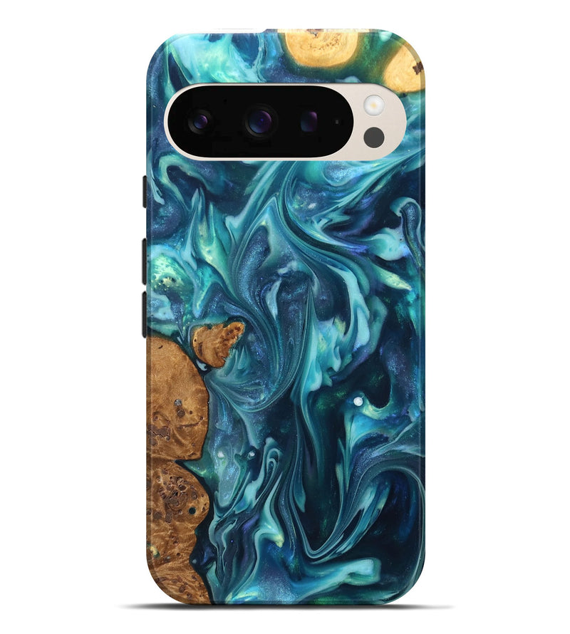 Pixel 10 Pro XL ResinArt Live Edge Phone Case - Madisen (Ancient Olive, 819335)