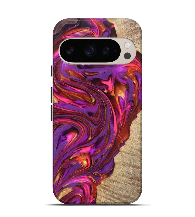 Pixel 10 Wood Live Edge Phone Case - Devonta (Red, 819336)