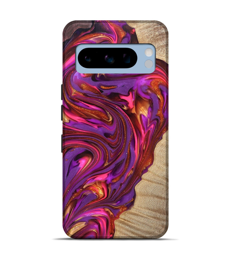 Pixel 8 Pro Wood Live Edge Phone Case - Devonta (Red, 819336)
