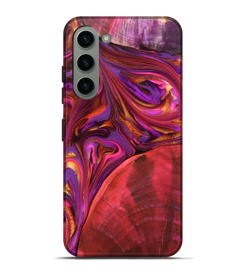 Galaxy S23 Plus Wood Live Edge Phone Case - Dane (Red, 819337)