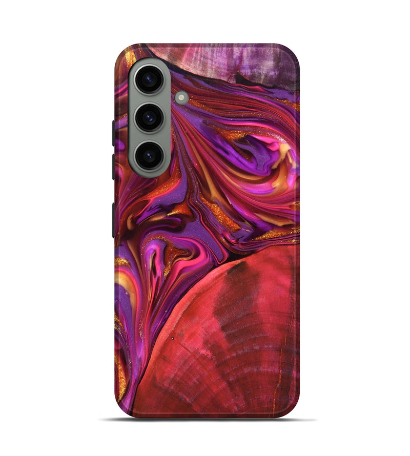 Galaxy S24 Wood Live Edge Phone Case - Dane (Red, 819337)