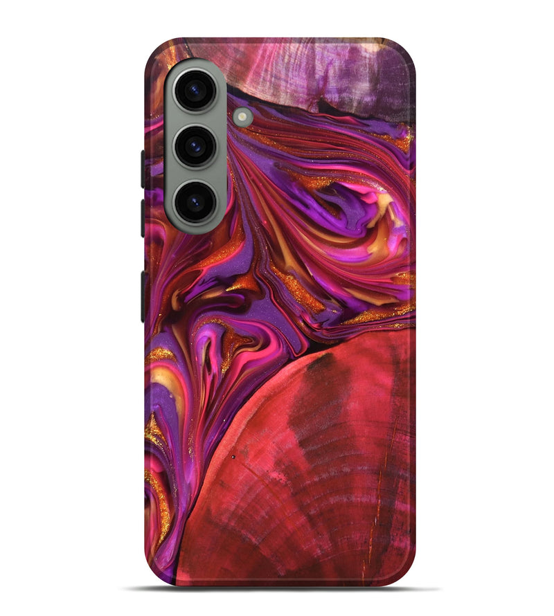 Galaxy S24 Plus Wood Live Edge Phone Case - Dane (Red, 819337)