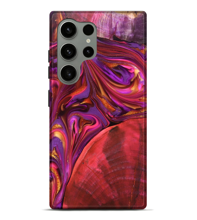 Galaxy S24 Ultra Wood Live Edge Phone Case - Dane (Red, 819337)