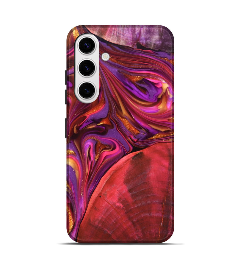 Galaxy S25 Wood Live Edge Phone Case - Dane (Red, 819337)