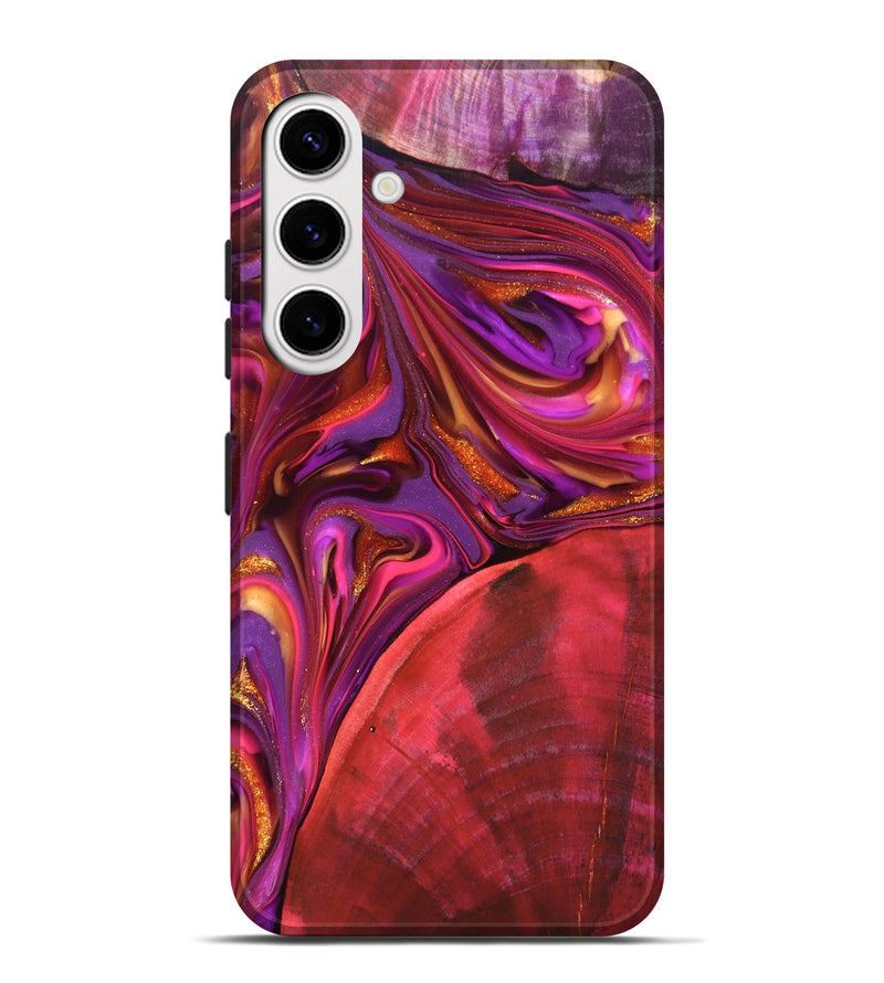 Galaxy S25 Plus Wood Live Edge Phone Case - Dane (Red, 819337)