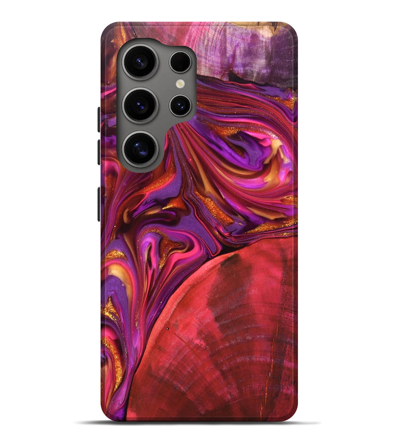 Galaxy S25 Ultra Wood Live Edge Phone Case - Dane (Red, 819337)