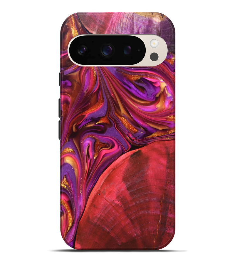 Pixel 10 Pro XL Wood Live Edge Phone Case - Dane (Red, 819337)