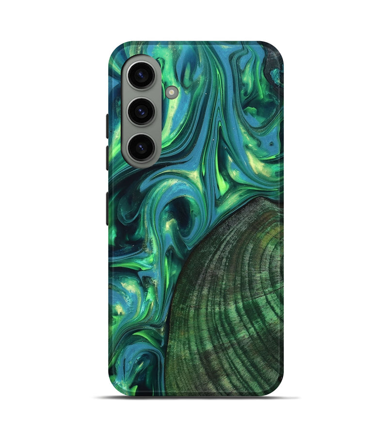 Galaxy S24 Wood Live Edge Phone Case - Gus (Neon, 819338)