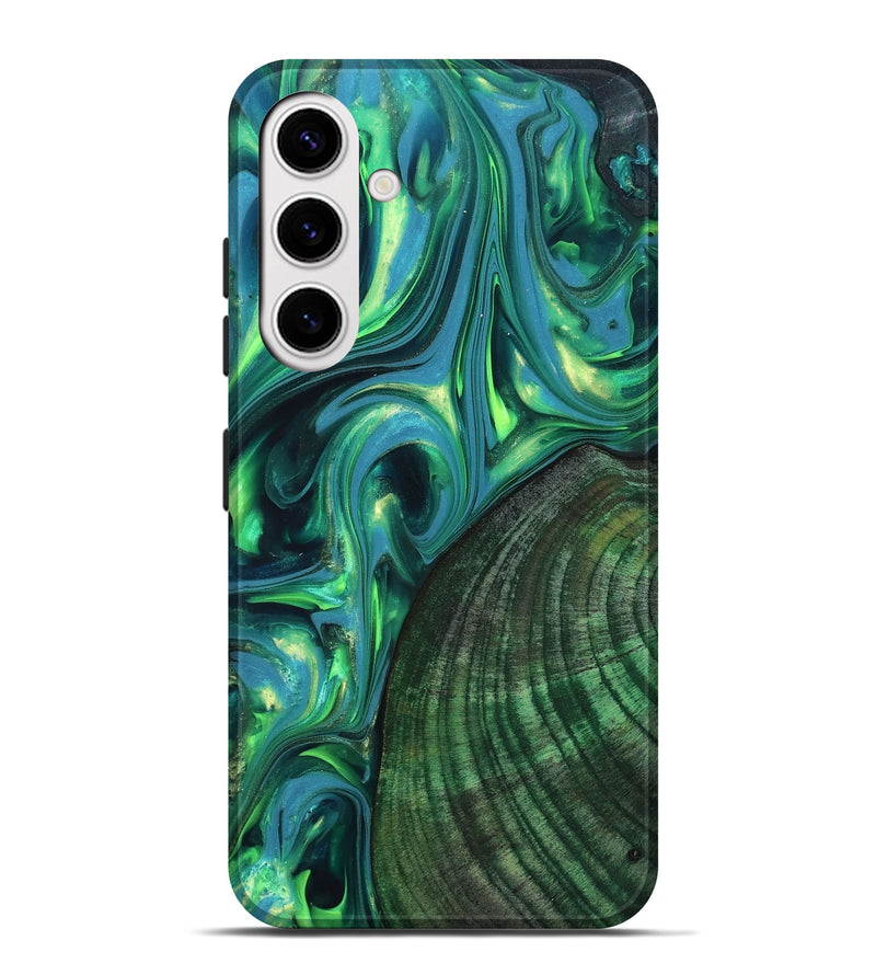 Galaxy S25 Plus Wood Live Edge Phone Case - Gus (Neon, 819338)