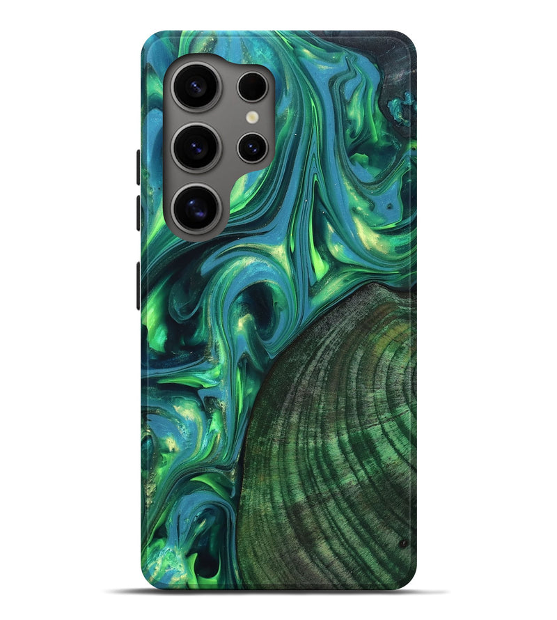 Galaxy S25 Ultra Wood Live Edge Phone Case - Gus (Neon, 819338)