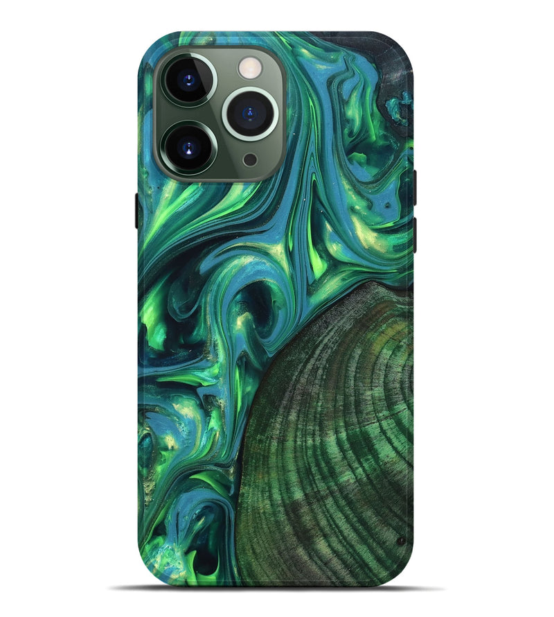 iPhone 13 Pro Max Wood Live Edge Phone Case - Gus (Neon, 819338)
