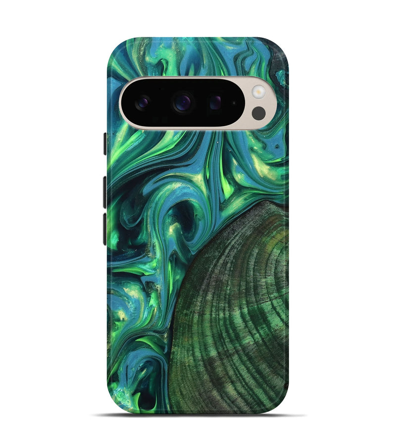 Pixel 10 Pro Wood Live Edge Phone Case - Gus (Neon, 819338)