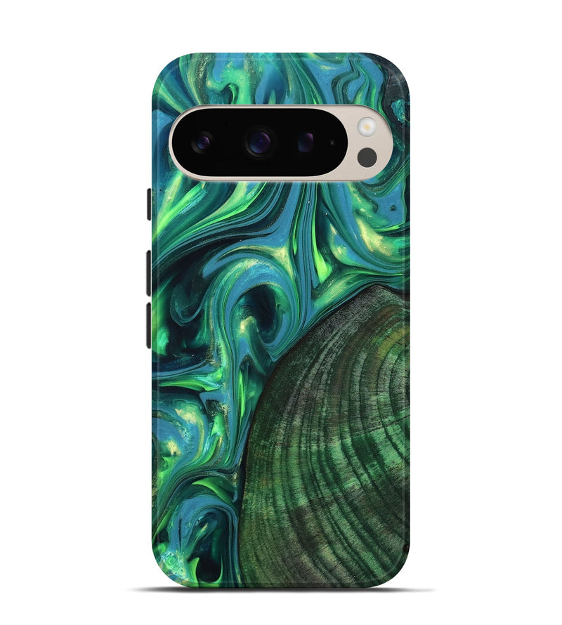 Pixel 9 Wood Live Edge Phone Case - Gus (Neon, 819338)