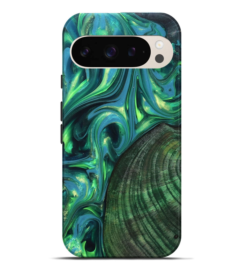 Pixel 9 Pro XL Wood Live Edge Phone Case - Gus (Neon, 819338)
