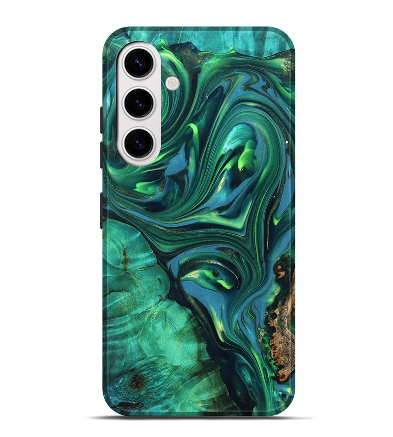 Galaxy S25 Plus ResinArt Live Edge Phone Case - Emersyn (Green, 819339)