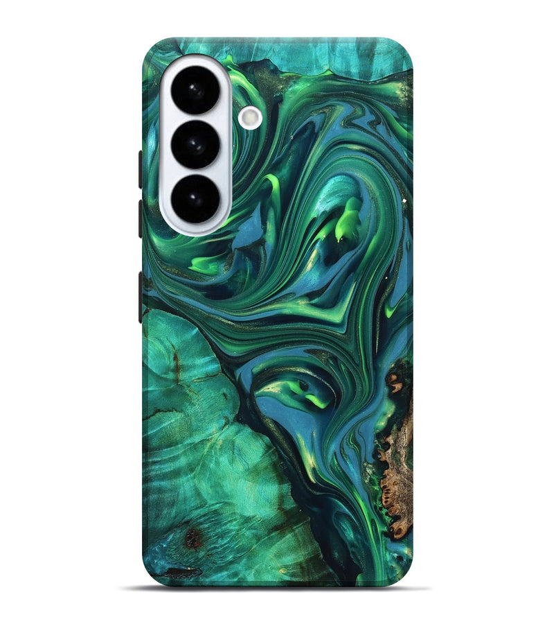 Galaxy S26 Plus ResinArt Live Edge Phone Case - Emersyn (Green, 819339)