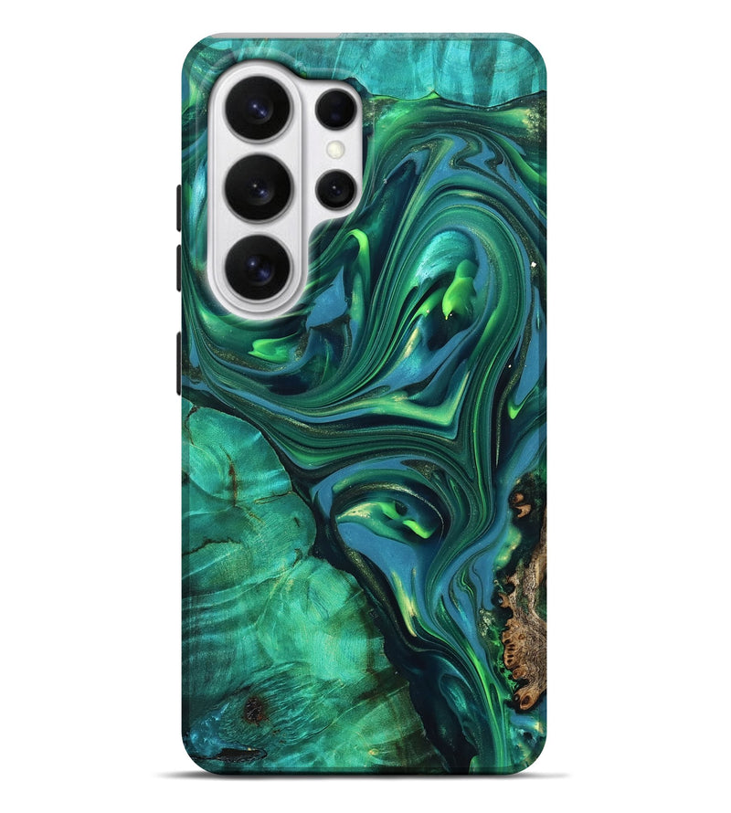 Galaxy S26 Ultra ResinArt Live Edge Phone Case - Emersyn (Green, 819339)