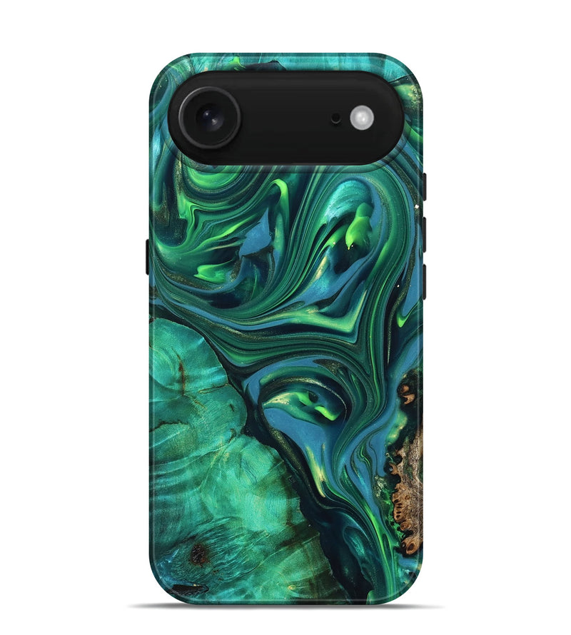 iPhone 17 Air ResinArt Live Edge Phone Case - Emersyn (Green, 819339)
