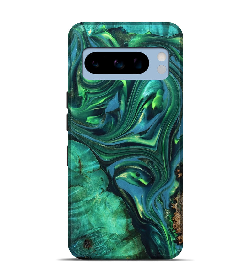 Pixel 8 Pro ResinArt Live Edge Phone Case - Emersyn (Green, 819339)