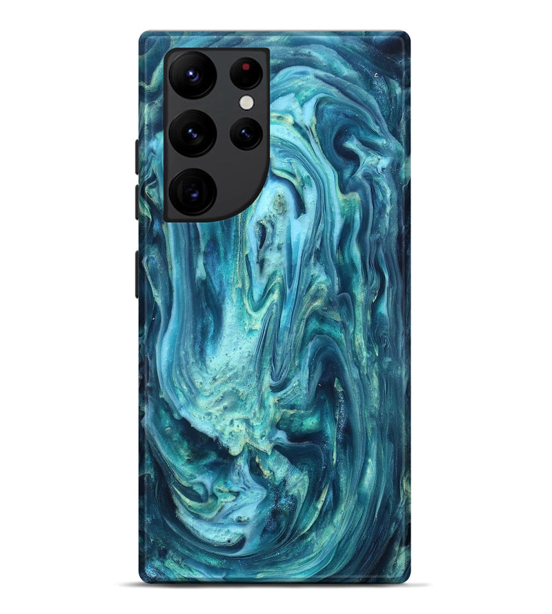 Galaxy S22 Ultra ResinArt Live Edge Phone Case - Legend (Blue, 819340)