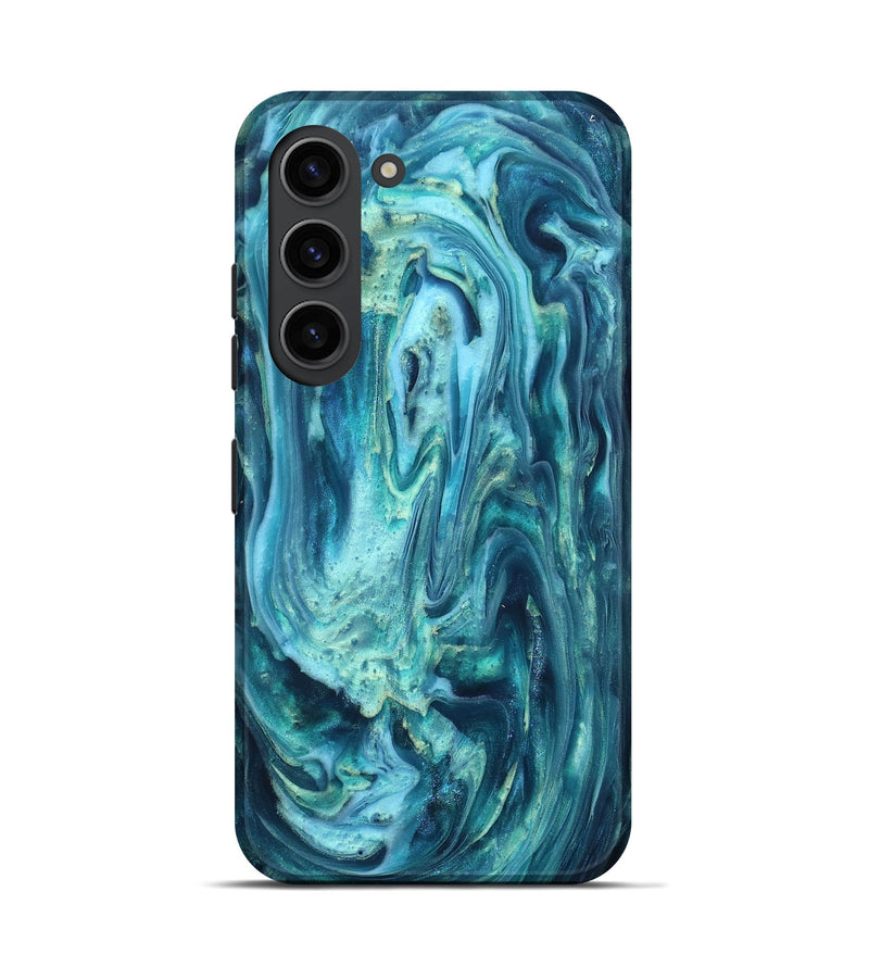 Galaxy S23 ResinArt Live Edge Phone Case - Legend (Blue, 819340)
