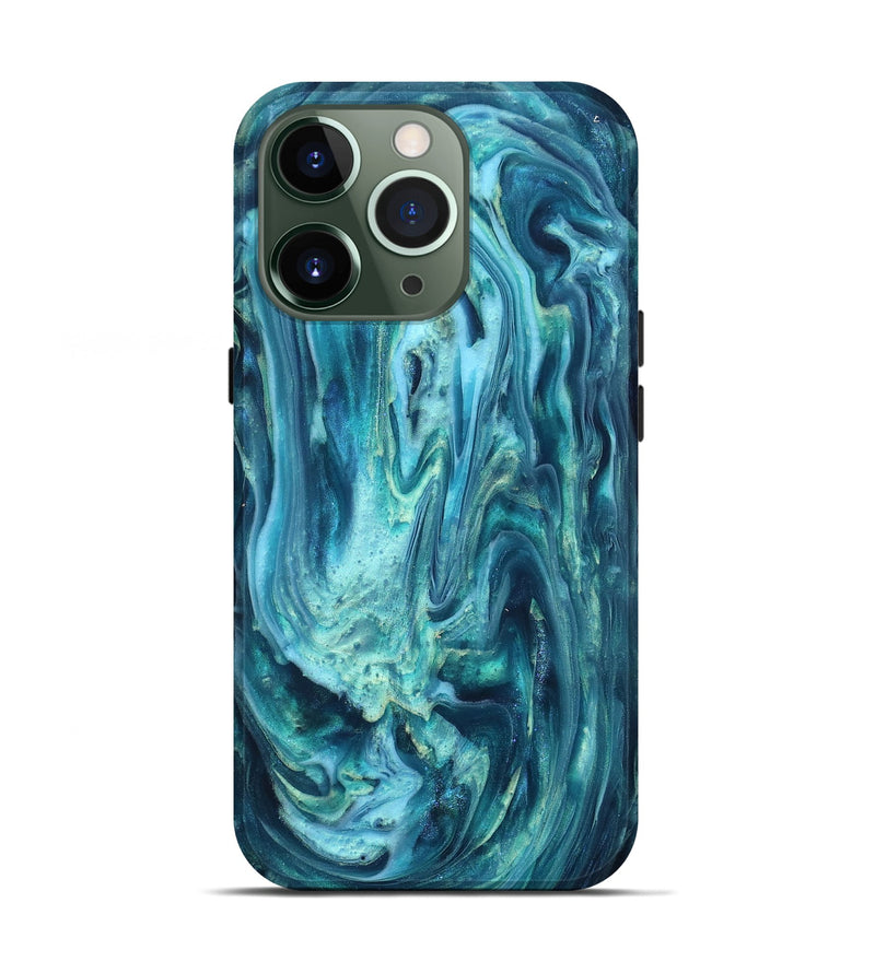 iPhone 13 Pro ResinArt Live Edge Phone Case - Legend (Blue, 819340)