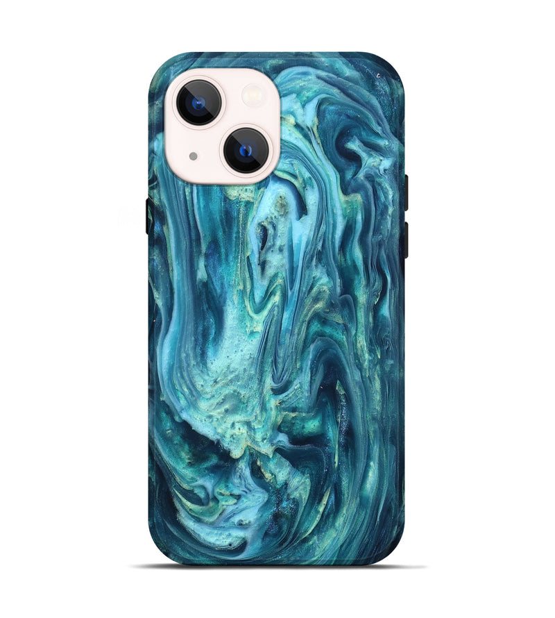 iPhone 14 ResinArt Live Edge Phone Case - Legend (Blue, 819340)
