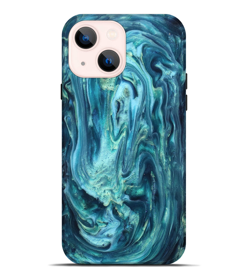 iPhone 14 Plus ResinArt Live Edge Phone Case - Legend (Blue, 819340)