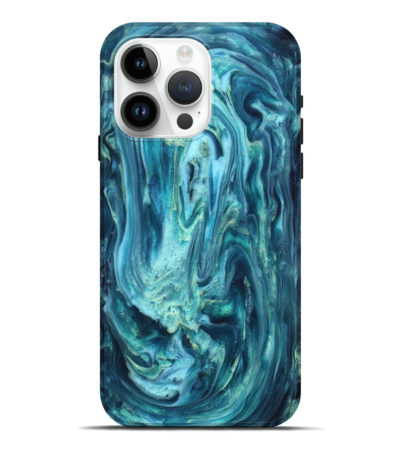 iPhone 15 Pro Max ResinArt Live Edge Phone Case - Legend (Blue, 819340)