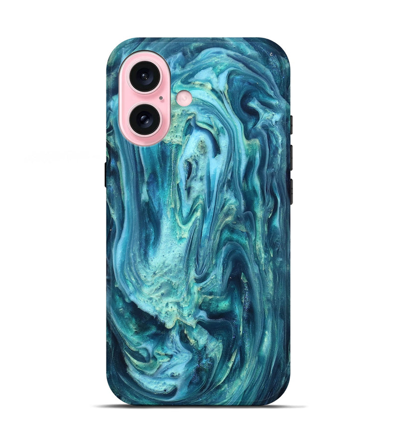 iPhone 17 ResinArt Live Edge Phone Case - Legend (Blue, 819340)