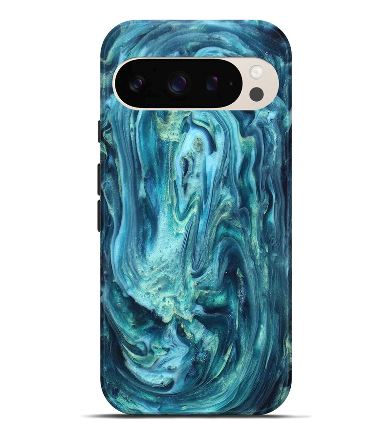 Pixel 10 Pro XL ResinArt Live Edge Phone Case - Legend (Blue, 819340)