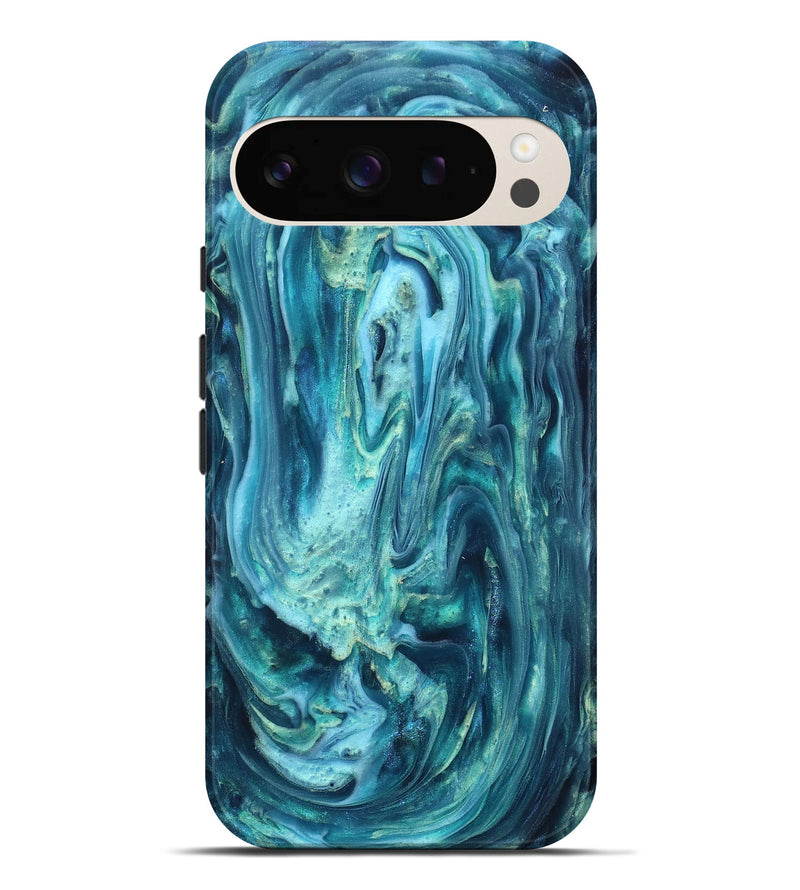 Pixel 9 Pro XL ResinArt Live Edge Phone Case - Legend (Blue, 819340)