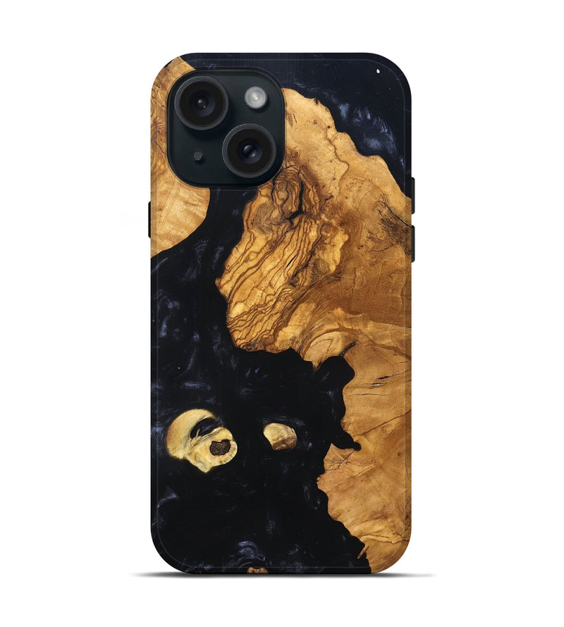 iPhone 15 Wood Live Edge Phone Case - Corbett (Wood Burl, 819341)