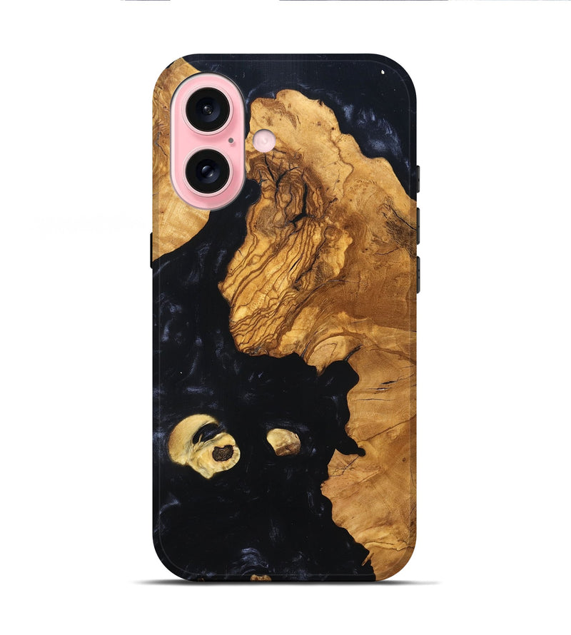 iPhone 16 Wood Live Edge Phone Case - Corbett (Wood Burl, 819341)