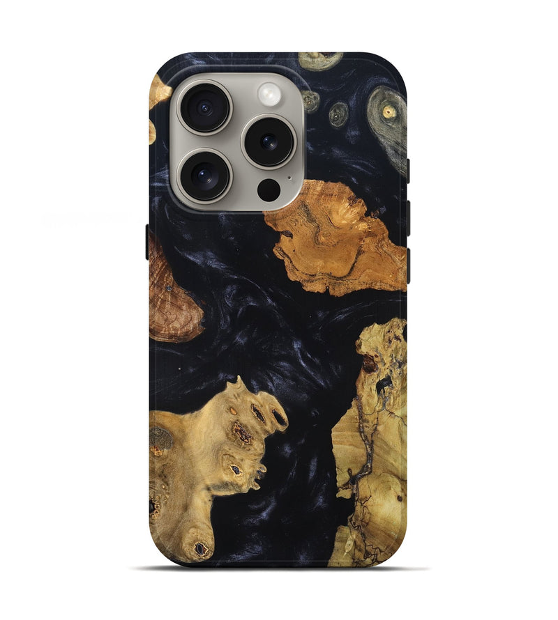 iPhone 16 Pro Wood Live Edge Phone Case - Karyme (Wood Burl, 819342)