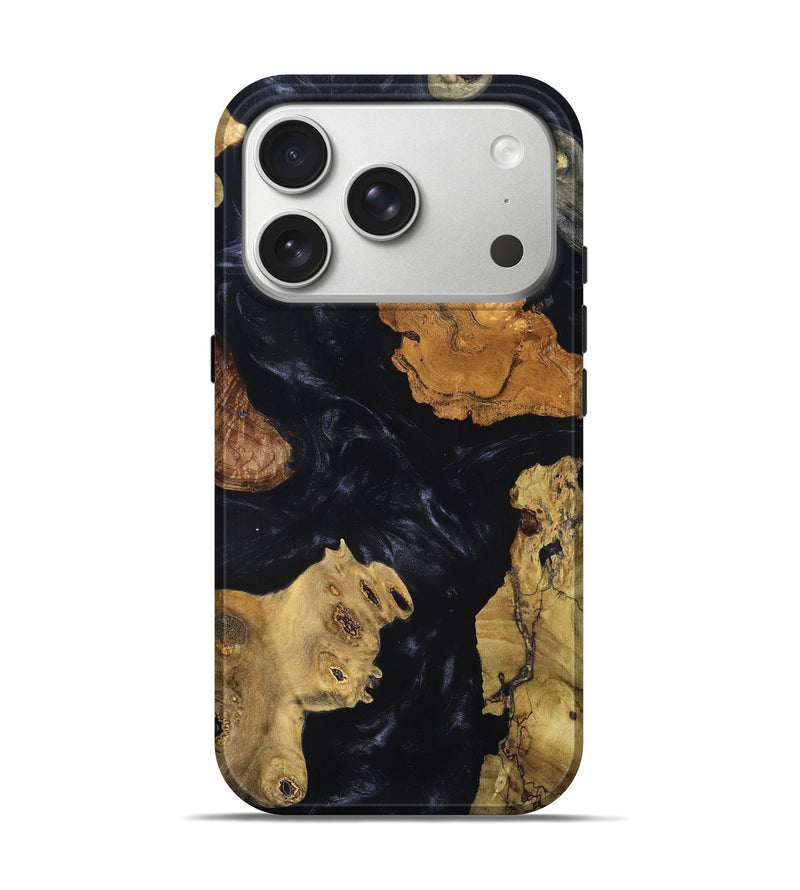 iPhone 17 Pro Wood Live Edge Phone Case - Karyme (Wood Burl, 819342)