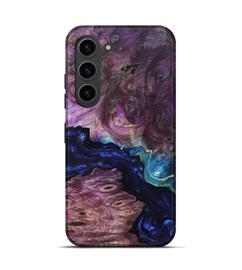 Galaxy S23 Wood Live Edge Phone Case - Tracie (Purple, 819343)