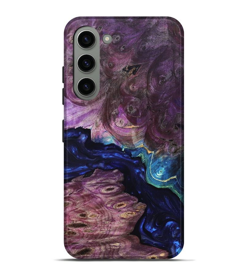 Galaxy S23 Plus Wood Live Edge Phone Case - Tracie (Purple, 819343)