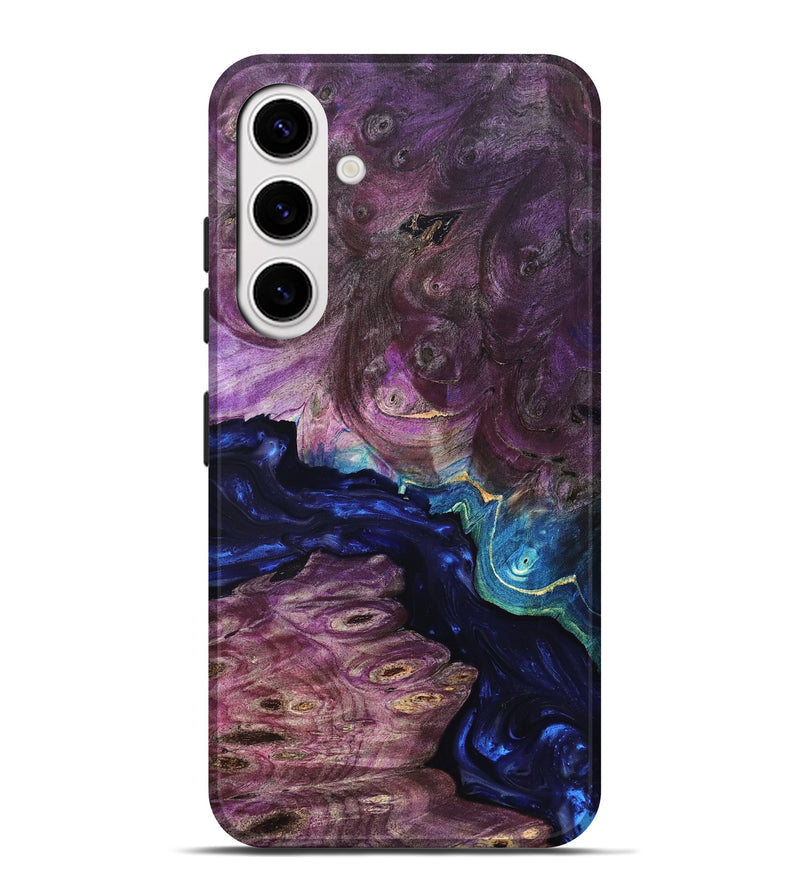 Galaxy S25 Plus Wood Live Edge Phone Case - Tracie (Purple, 819343)