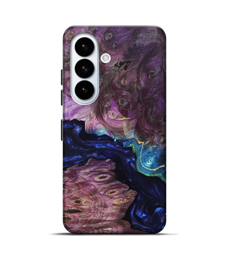 Galaxy S26 Wood Live Edge Phone Case - Tracie (Purple, 819343)