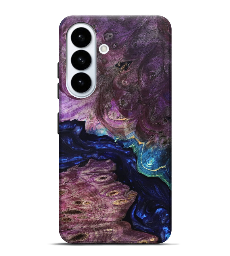 Galaxy S26 Plus Wood Live Edge Phone Case - Tracie (Purple, 819343)