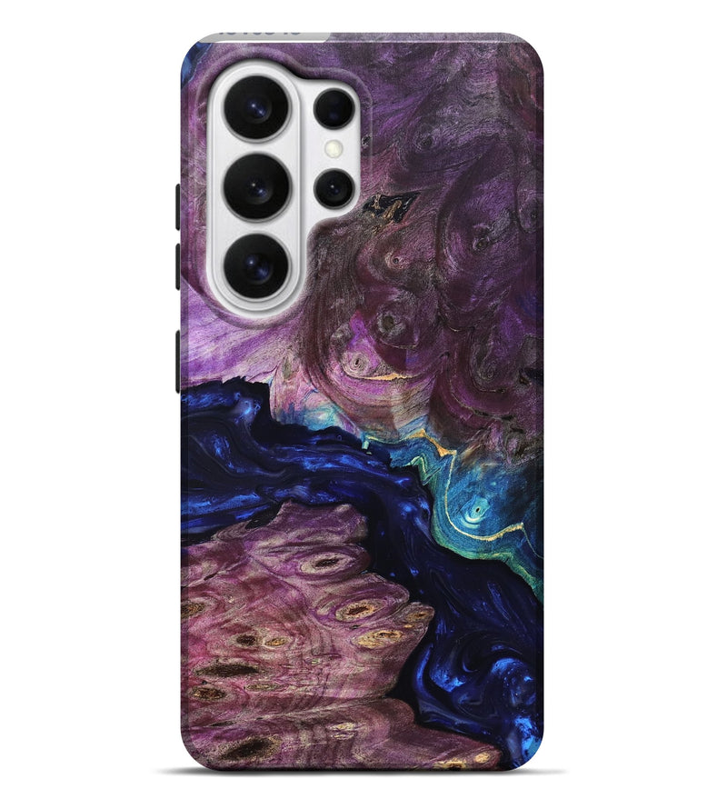 Galaxy S26 Ultra Wood Live Edge Phone Case - Tracie (Purple, 819343)