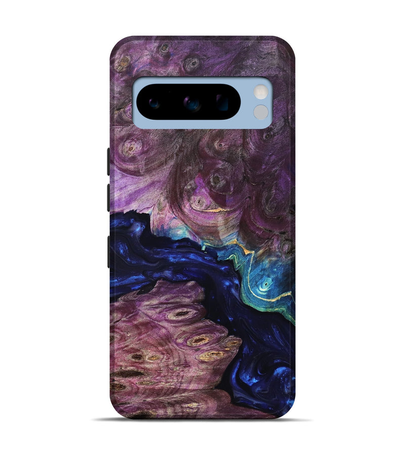 Pixel 8 Pro Wood Live Edge Phone Case - Tracie (Purple, 819343)
