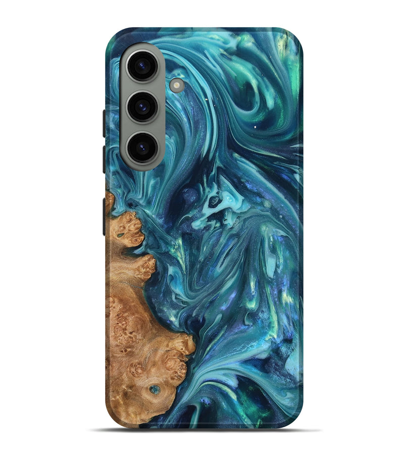 Galaxy S24 Plus Wood Live Edge Phone Case - Brisa (Blue, 819345)