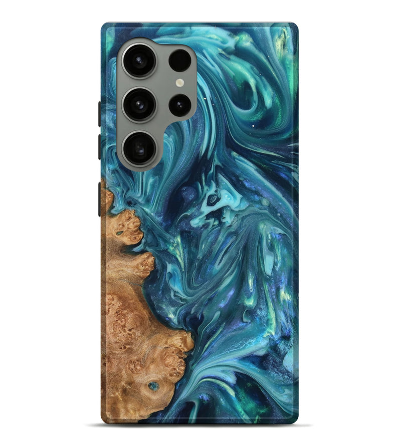 Galaxy S24 Ultra Wood Live Edge Phone Case - Brisa (Blue, 819345)