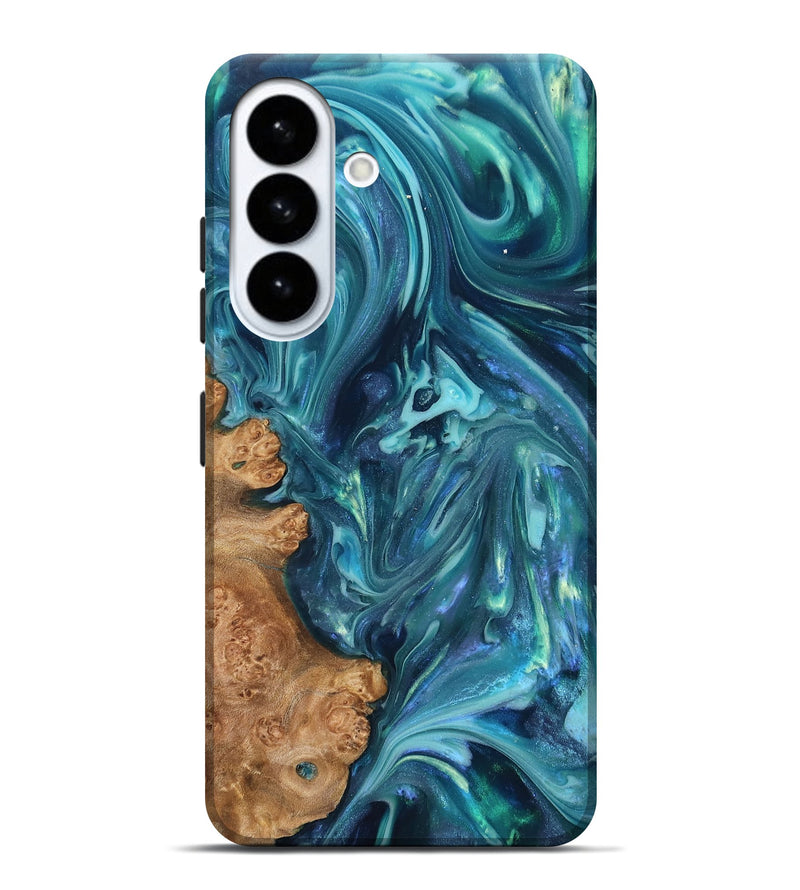 Galaxy S26 Plus Wood Live Edge Phone Case - Brisa (Blue, 819345)