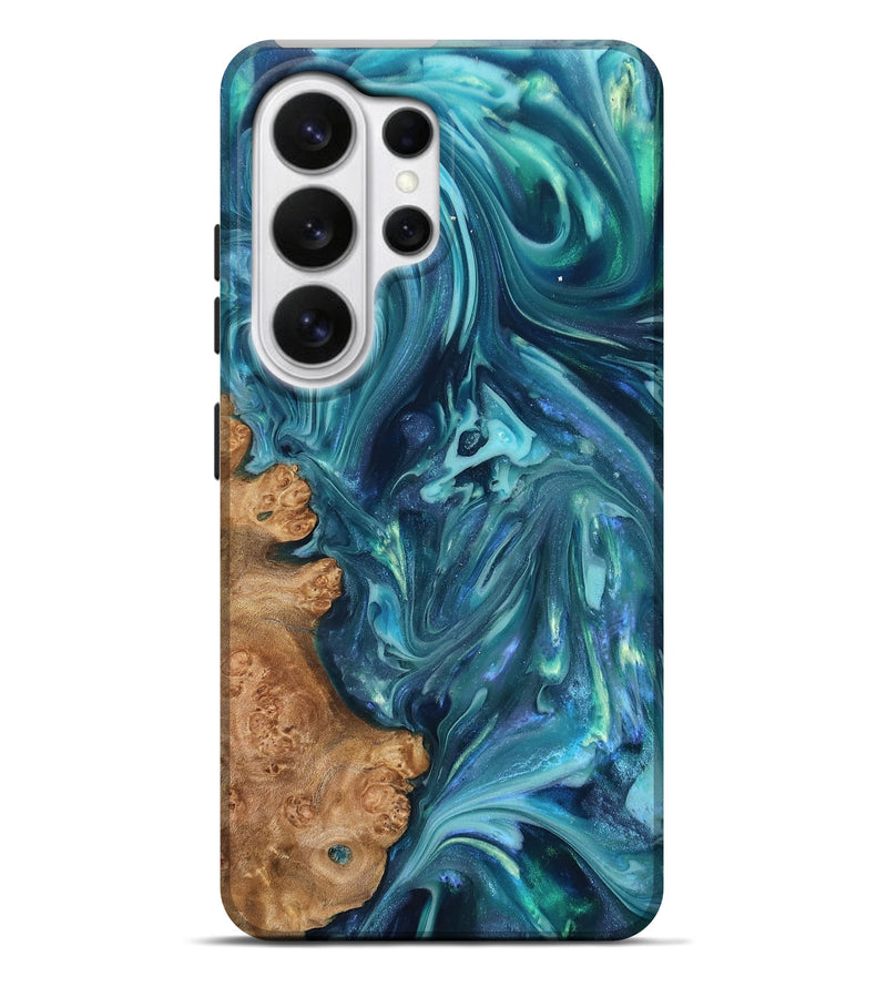 Galaxy S26 Ultra Wood Live Edge Phone Case - Brisa (Blue, 819345)