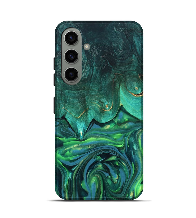 Galaxy S24 Wood Live Edge Phone Case - Zion (Green, 819347)